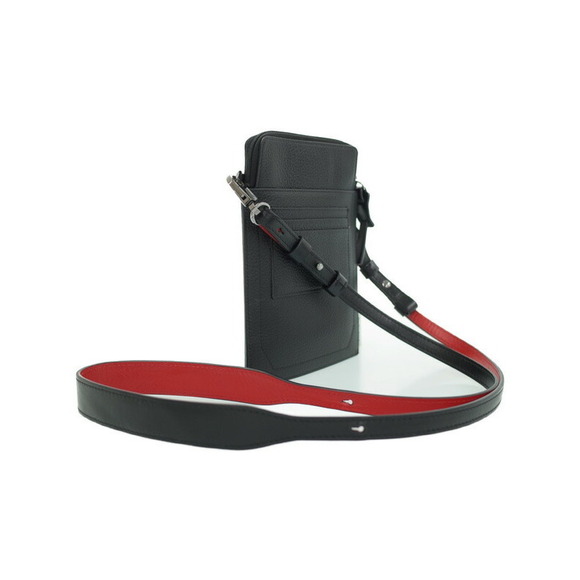 Christian Louboutin Loubilab spiked leather crossbody bag black - Picture 2 of 9